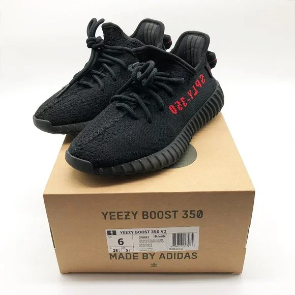 Adidas Mens Yeezy Boost 350 V2 Low Bred Sneakers Shoes Size 6 s-l400.jpg main image 3